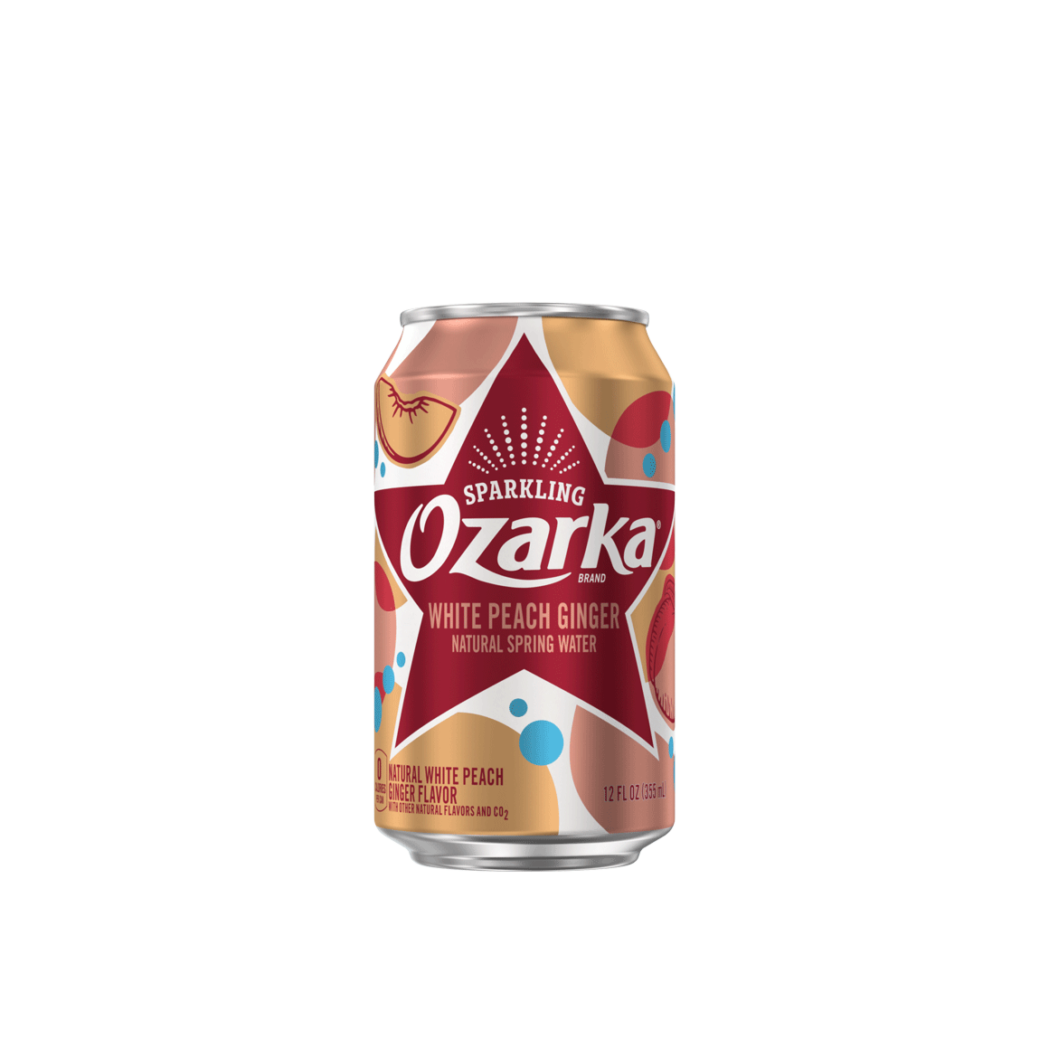 Ozarka® White Peach Ginger Sparkling Water Image2