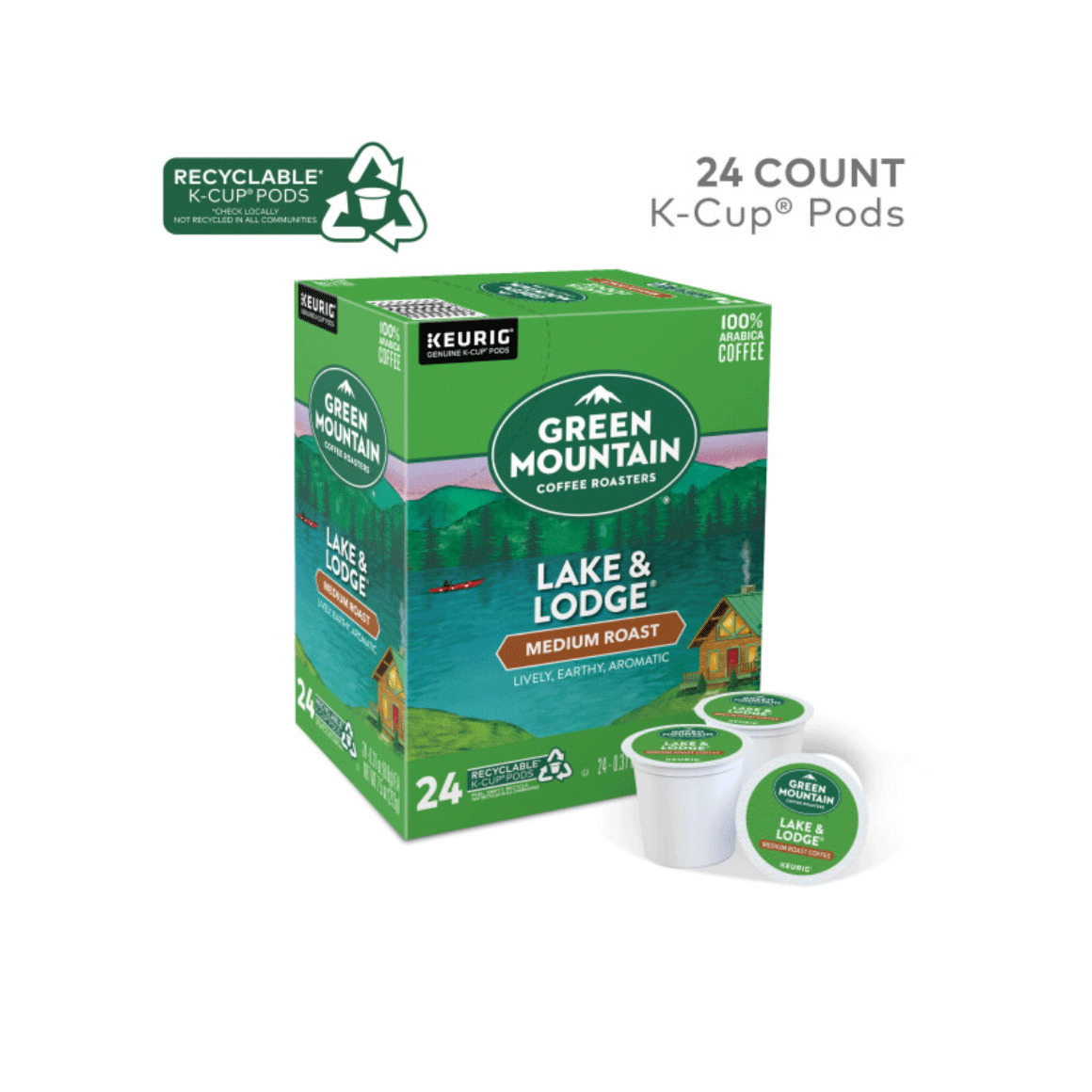 Keurig® Green Mountain Coffee® Lake Lodge K-Cup®