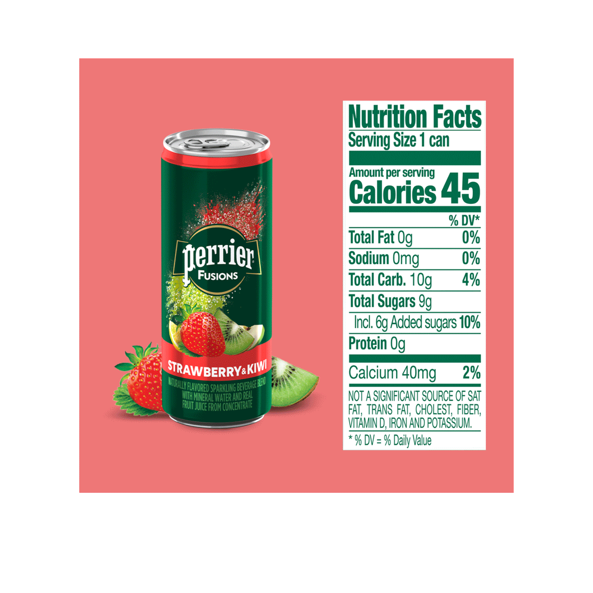 Perrier® Fusions Carbonated Mineral Water - Strawberry & Kiwi Image3