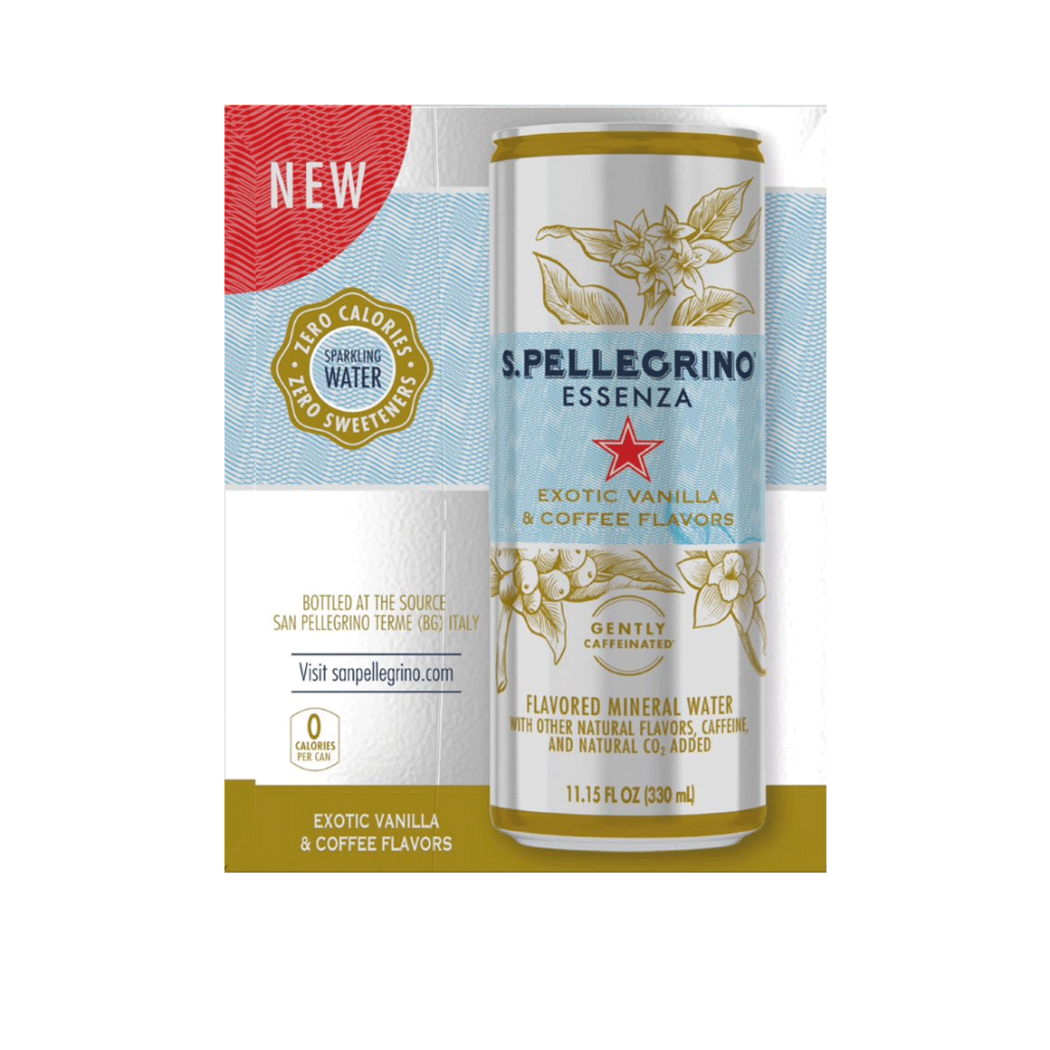 S.Pellegrino® Essenza™ Exotic Vanilla & Coffee Flavored Sparkling Mineral Water Image2