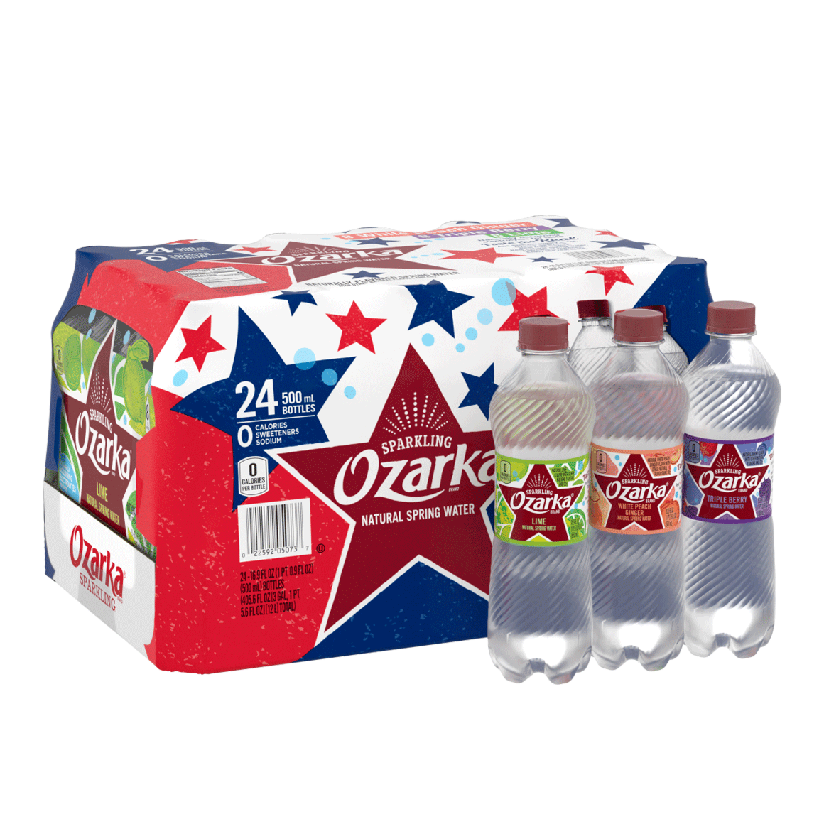 Ozarka Flavored Sparkling Water Variety Pack 16 Oz 24 Pack Readyrefresh