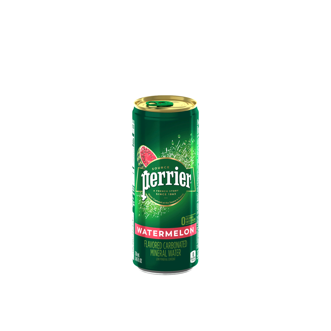 Perrier® Watermelon Flavored Carbonated Mineral Water - Slim Cans Image2