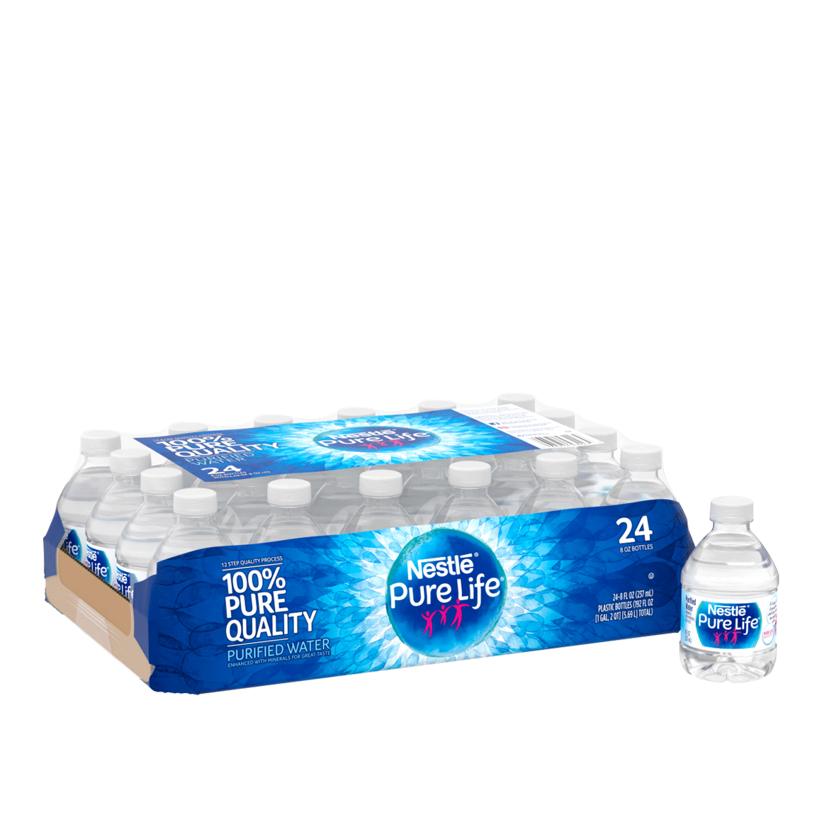 nestle pure life purified water plastic