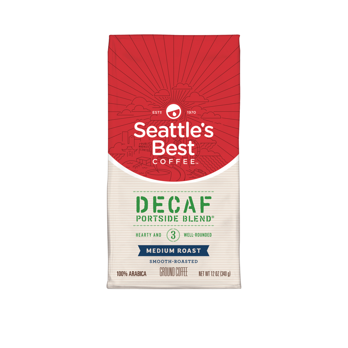 Seattle's Best Decaf Ground Coffee Portside Blend