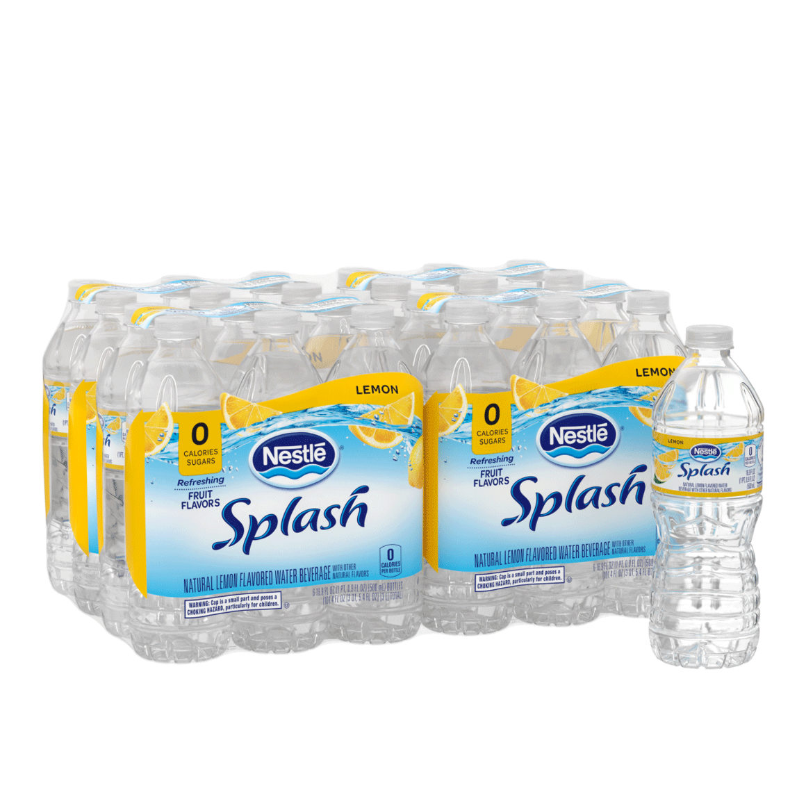 Nestlé® Splash Lemon Flavored Water | .5 Liter 24-Pack ...