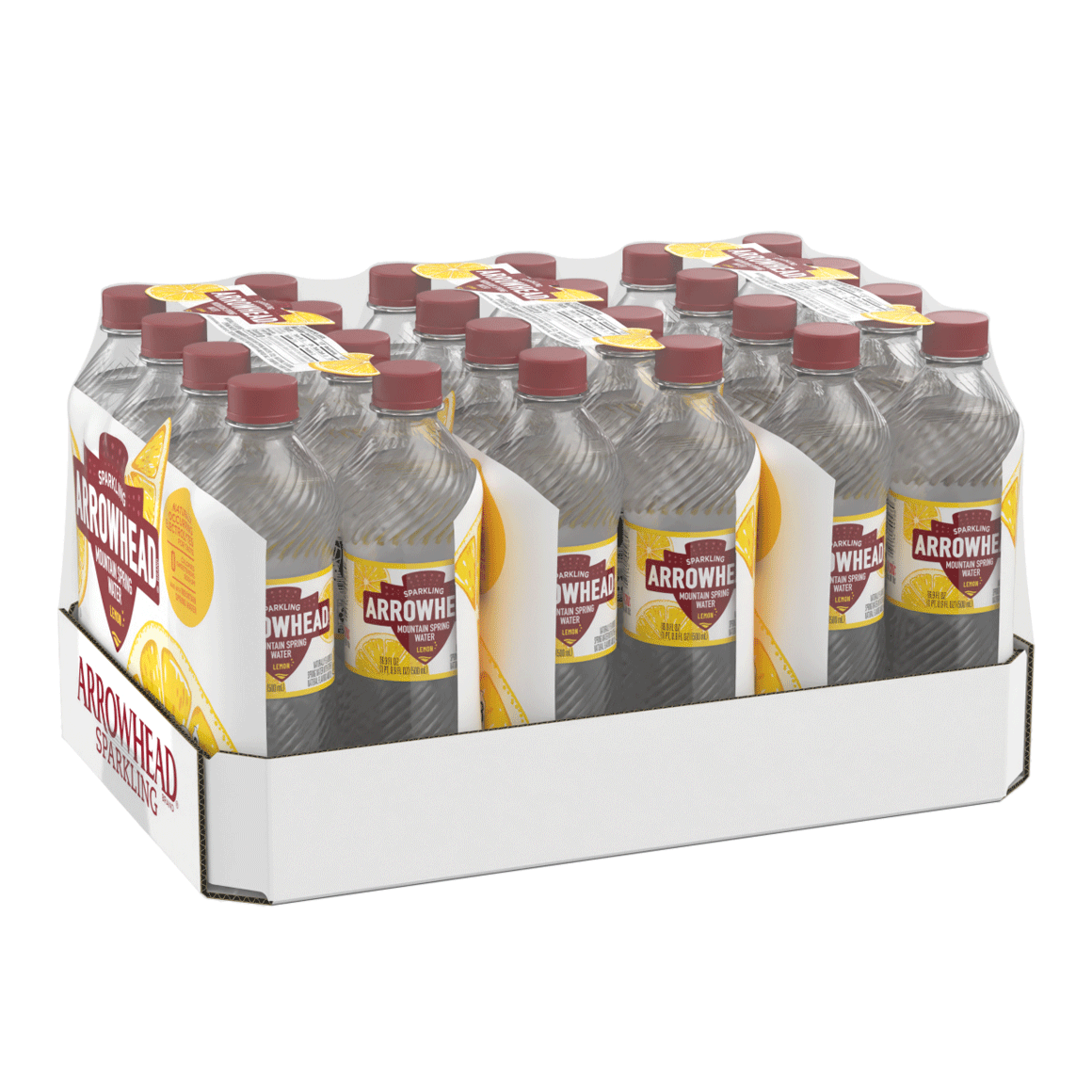 Arrowhead® Brand Sparkling 100% Mountain Spring Water - Lively Lemon Image1