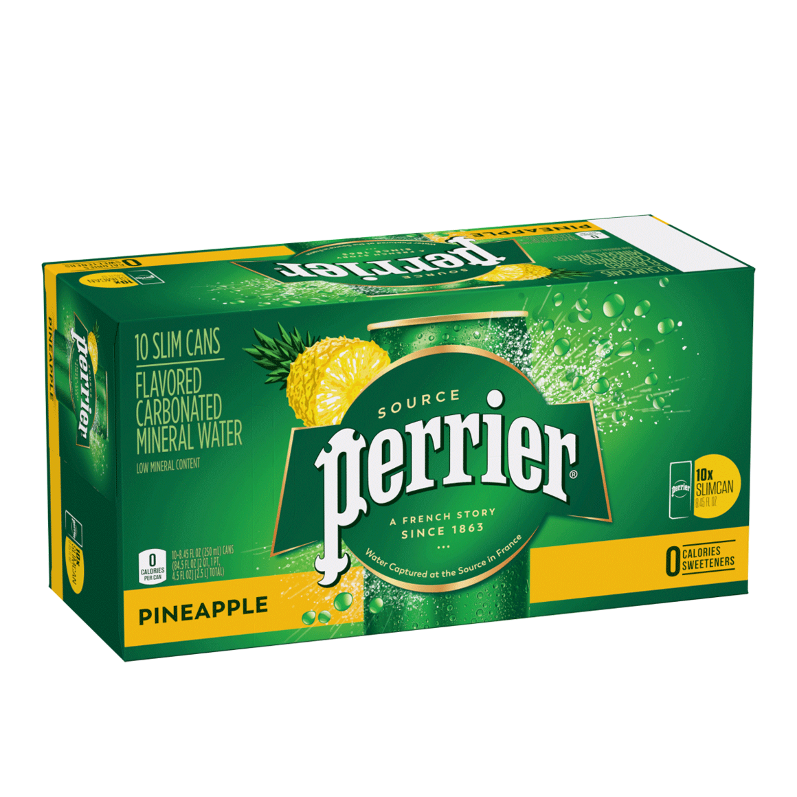 Perrier® Carbonated Mineral Water Slim Cans - Pineapple Image1