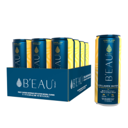 B'EAU™ Lemon Lime Flavored Collagen Water 12 Fl Oz Can (12 Pack)