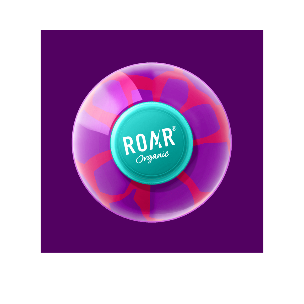 top view of a bottle of roar organic blueberry acai drink Image5