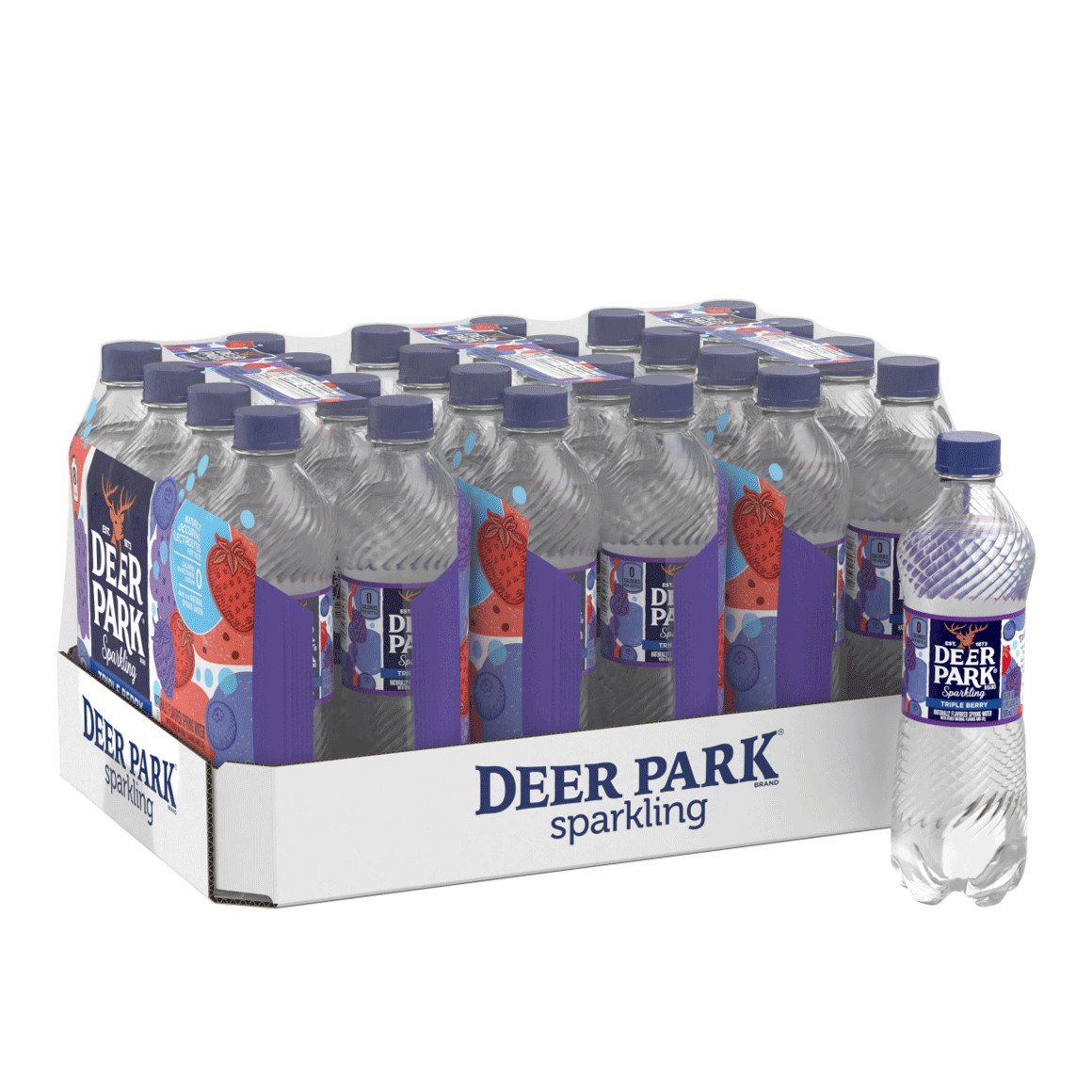 Deer Park Triple Berry Sparkling Water 16 Oz 24 Pack Readyrefresh