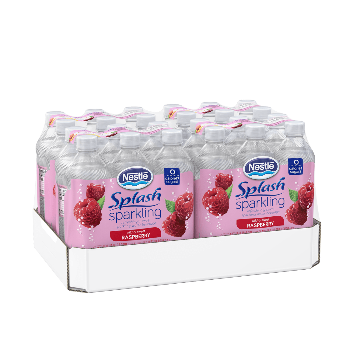 Nestlé® Splash Raspberry Sparkling Water & Fruit Beverage Image2