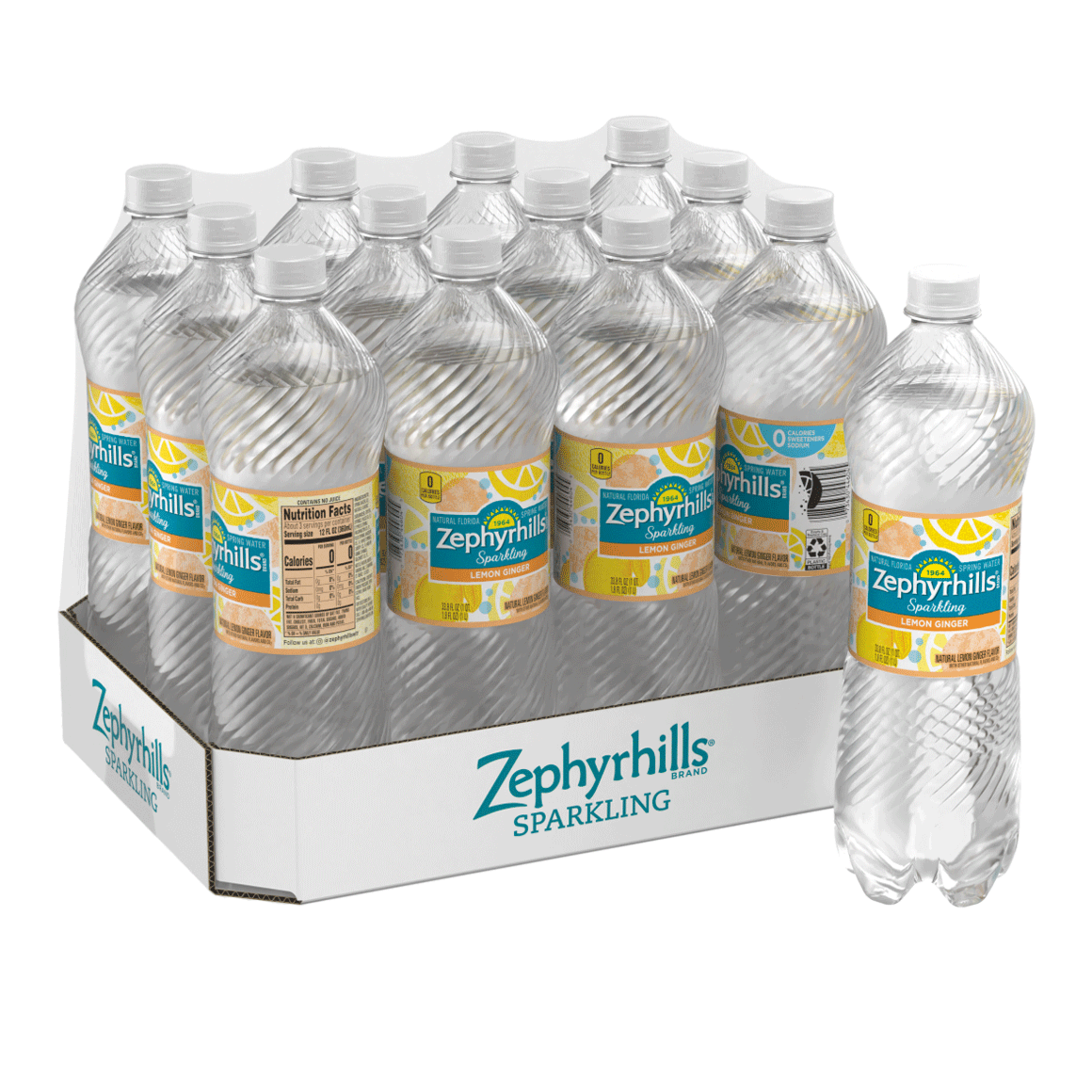 Zephyrhills® Lemon Ginger Sparkling Water