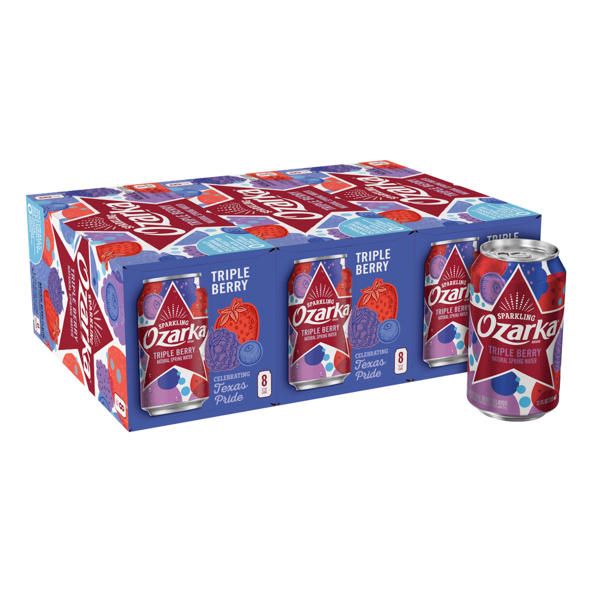 Ozarka® Triple Berry Sparkling Water