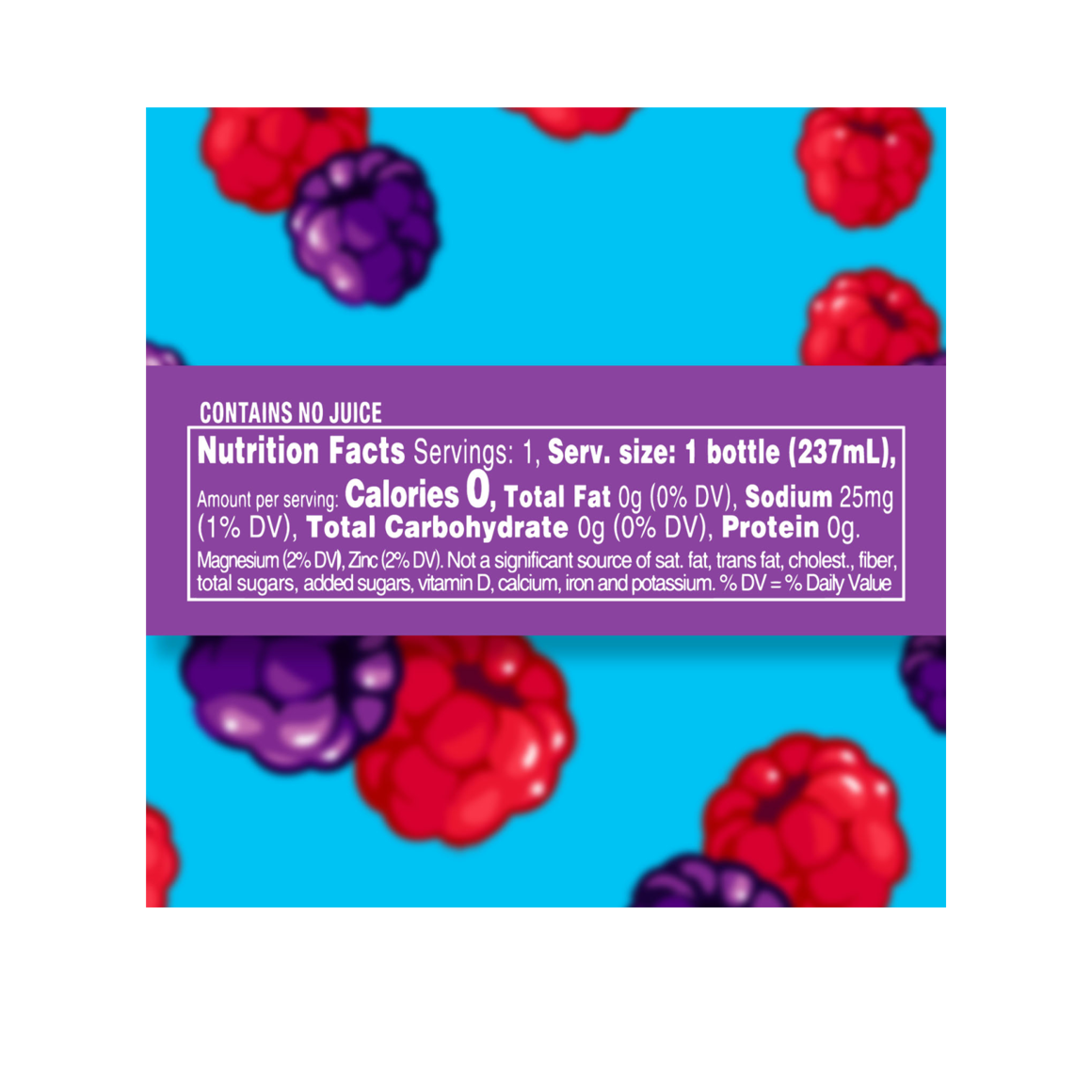 Splash Blast™ Wild Berry Flavored Water Beverage 8 Fl Oz Plastic Bottles (24 Pack) Image4