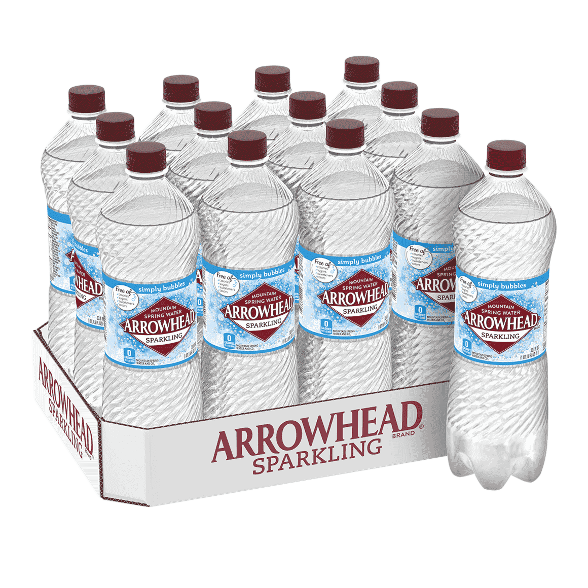 Arrowhead® Brand Sparkling 100% Mountain Spring Water - Simply Bubbles