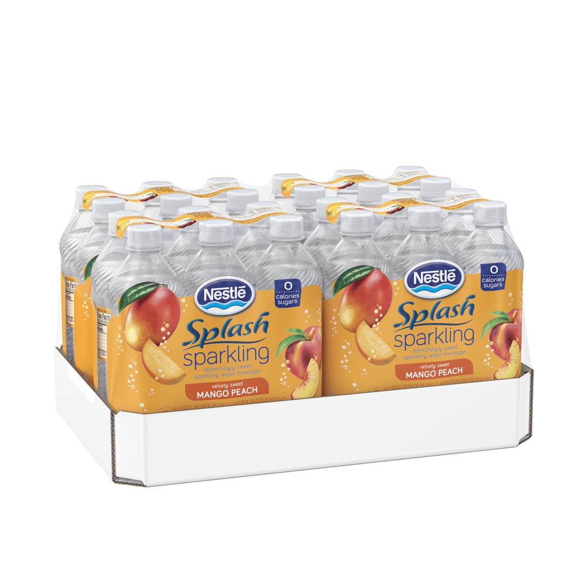 Nestlé® Splash Mango Peach Sparkling Water & Fruit Beverage Image1