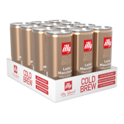 illy® Ready to Drink Coffee Cold Brew Latte Macchiato 8.5 FL Oz Aluminum Cans (12 Pack)