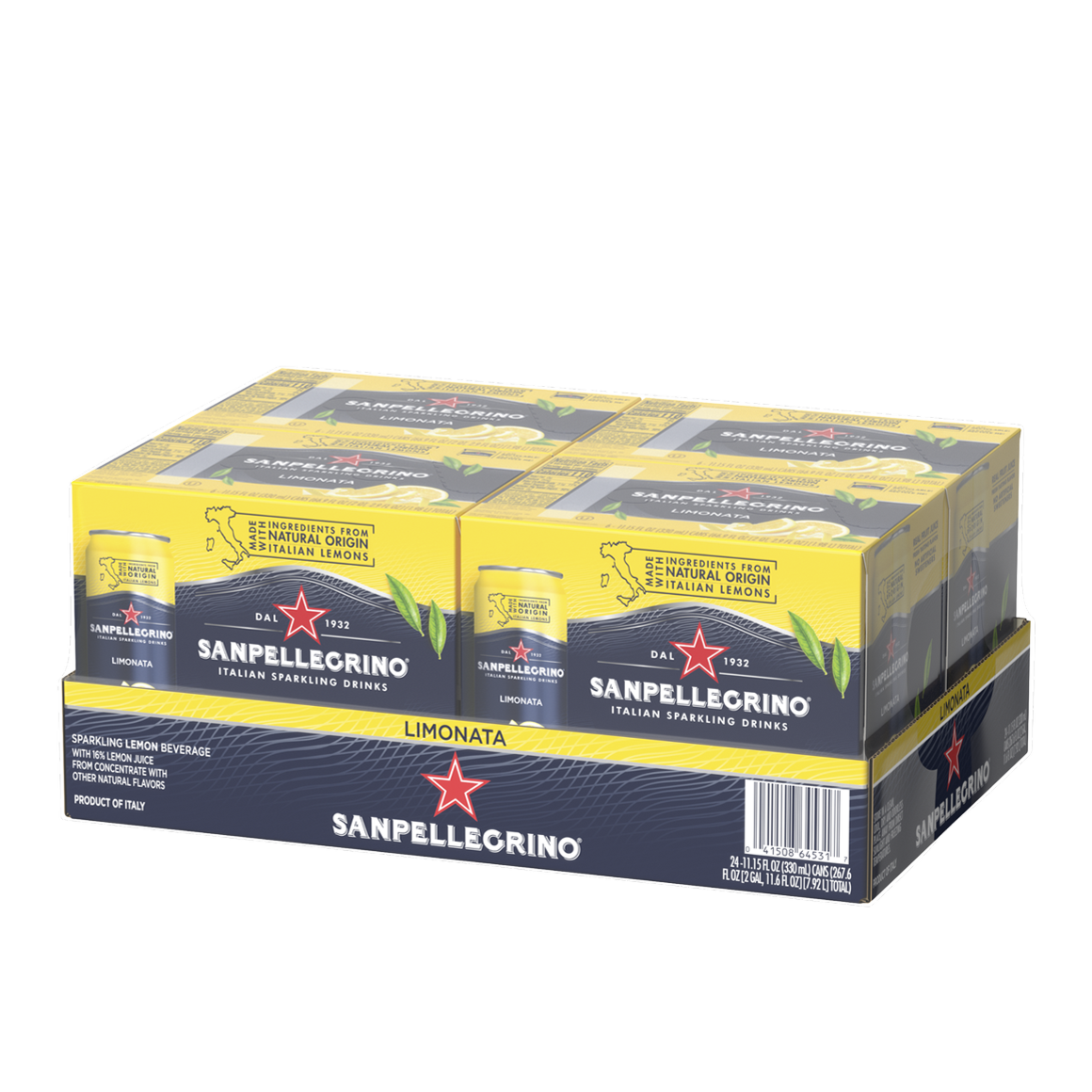 Sanpellegrino® Italian Sparkling Drinks - Limonata/Lemon 24x330ML