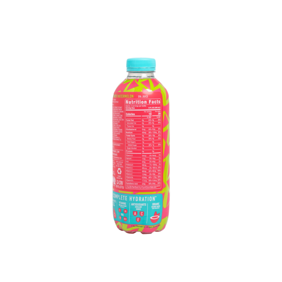 nutrition facts from a bottle of roar organic cucumber watermelon Image4