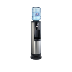 allure steel water dispenser on pedestal