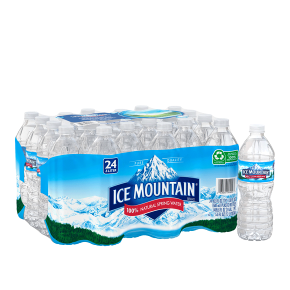 ice mountain water stock
