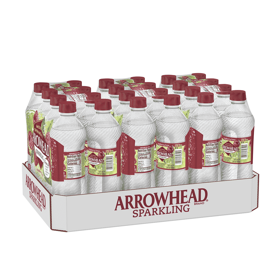 Arrowhead® Brand Sparkling 100% Mountain Spring Water - Raspberry Lime Image2