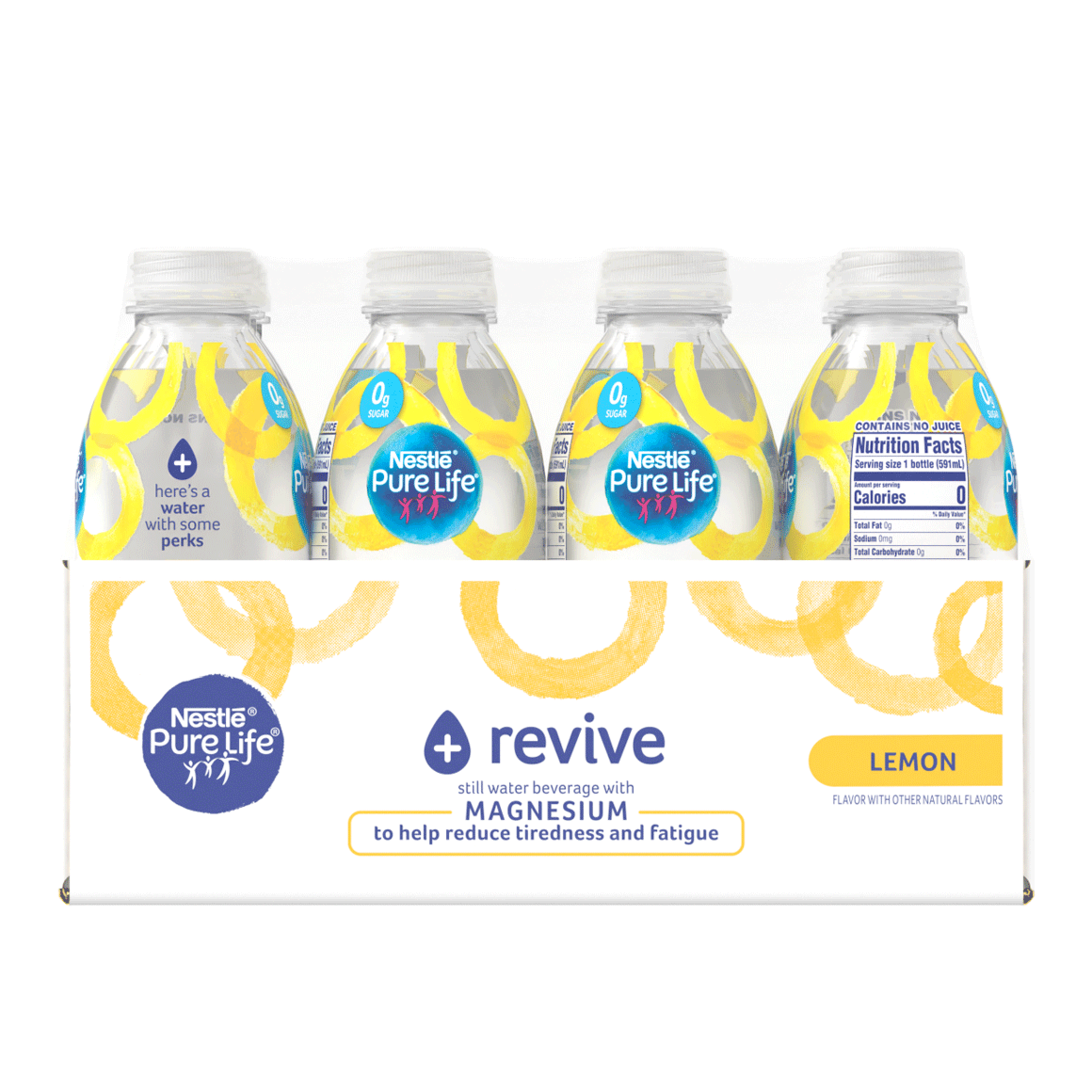 Nestlé®Pure Life®+ Revive Enhanced Flavored Water - Lemon plus Magnesium Image1