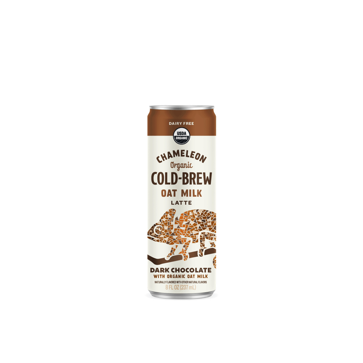 Chameleon Oat Milk Latte Dark Chocolate 8 oz Can 12-pack Image1