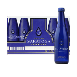 Saratoga® Sparkling Spring Water 12 Fl Oz Glass Bottle (24 Pack)