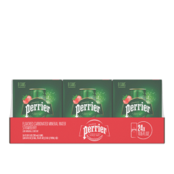 Perrier® Strawberry Flavored Sparkling Water 11.15 Fl Oz Sleek Cans (24 Pack)