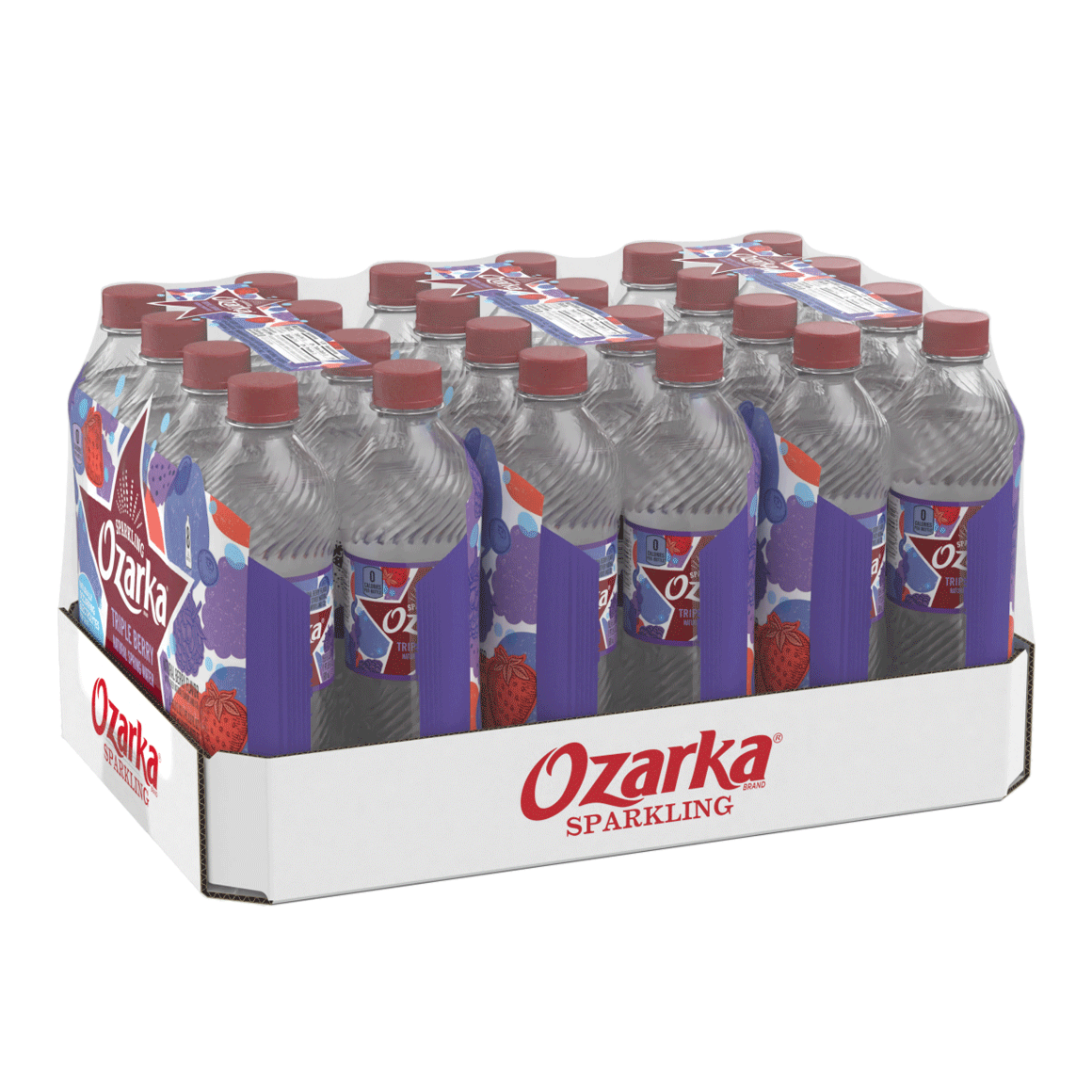 Ozarka® Triple Berry Sparkling Water | 16 oz 24-Pack