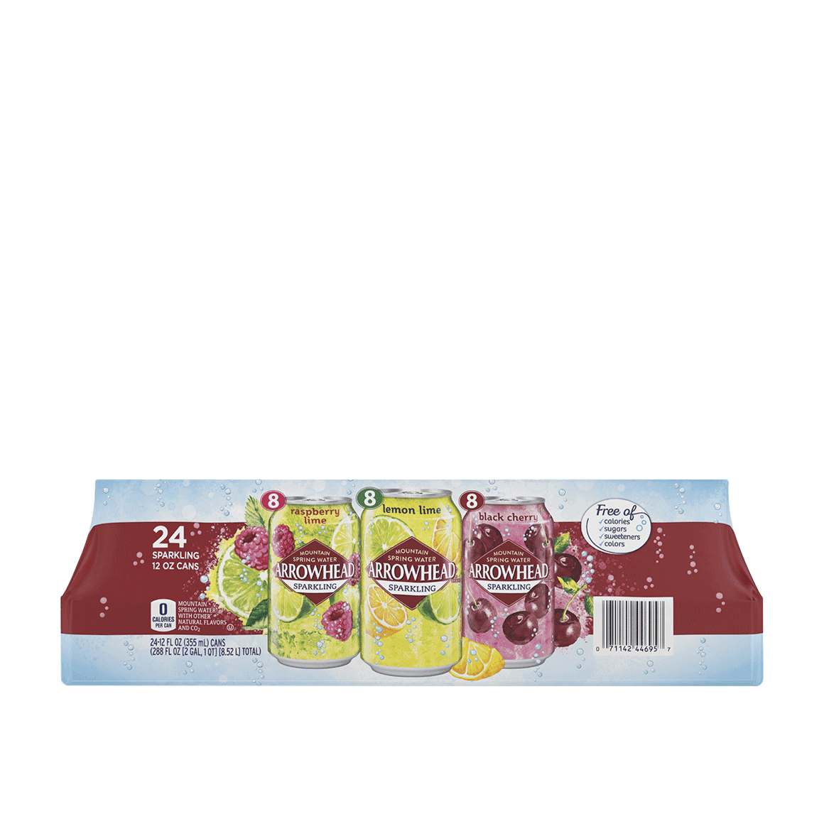 Arrowhead® Brand Sparkling 100% Mountain Spring Water - Rainbow Flavored Variety Pack Image2