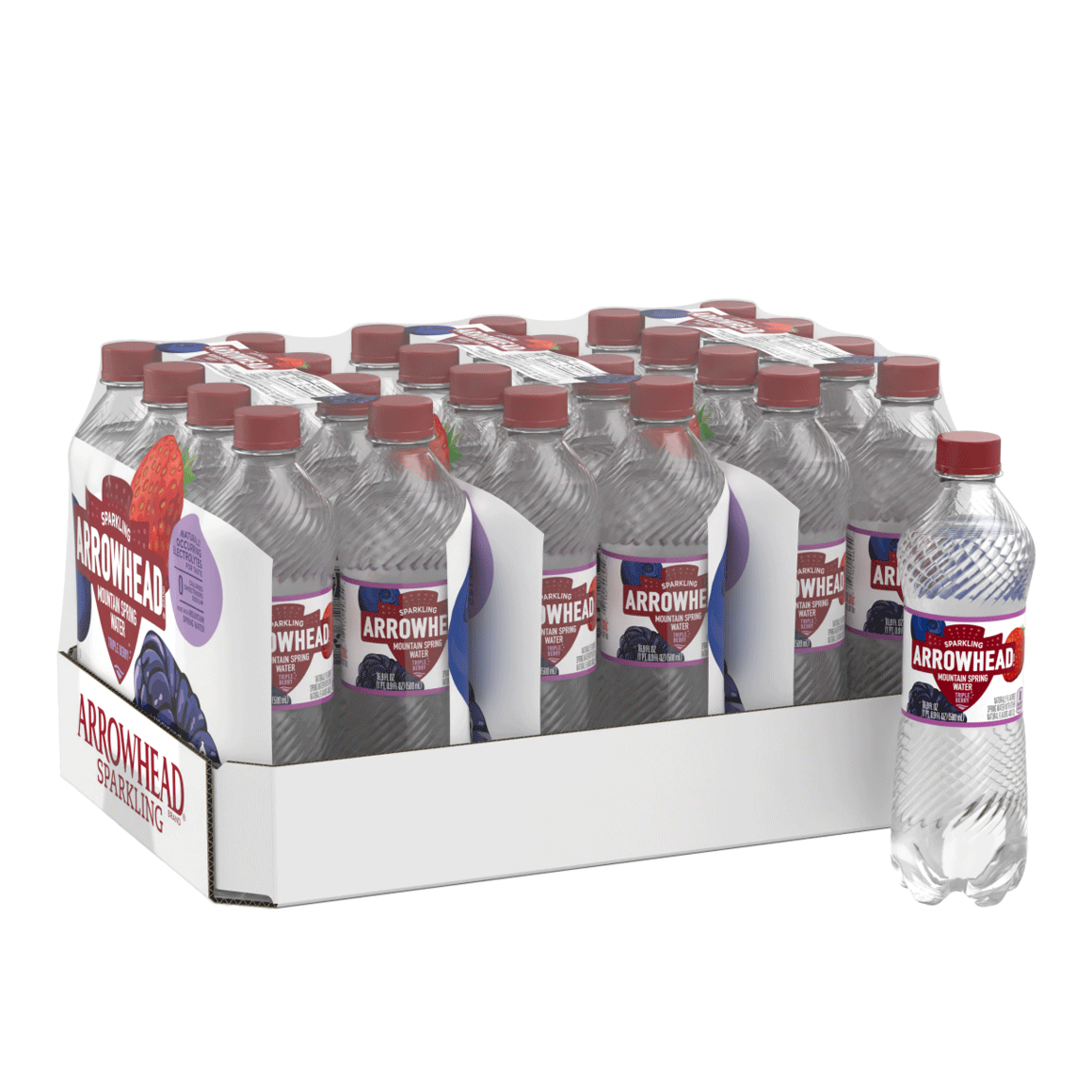 Arrowhead® Brand Sparkling 100% Mountain Spring Water - Triple Berry