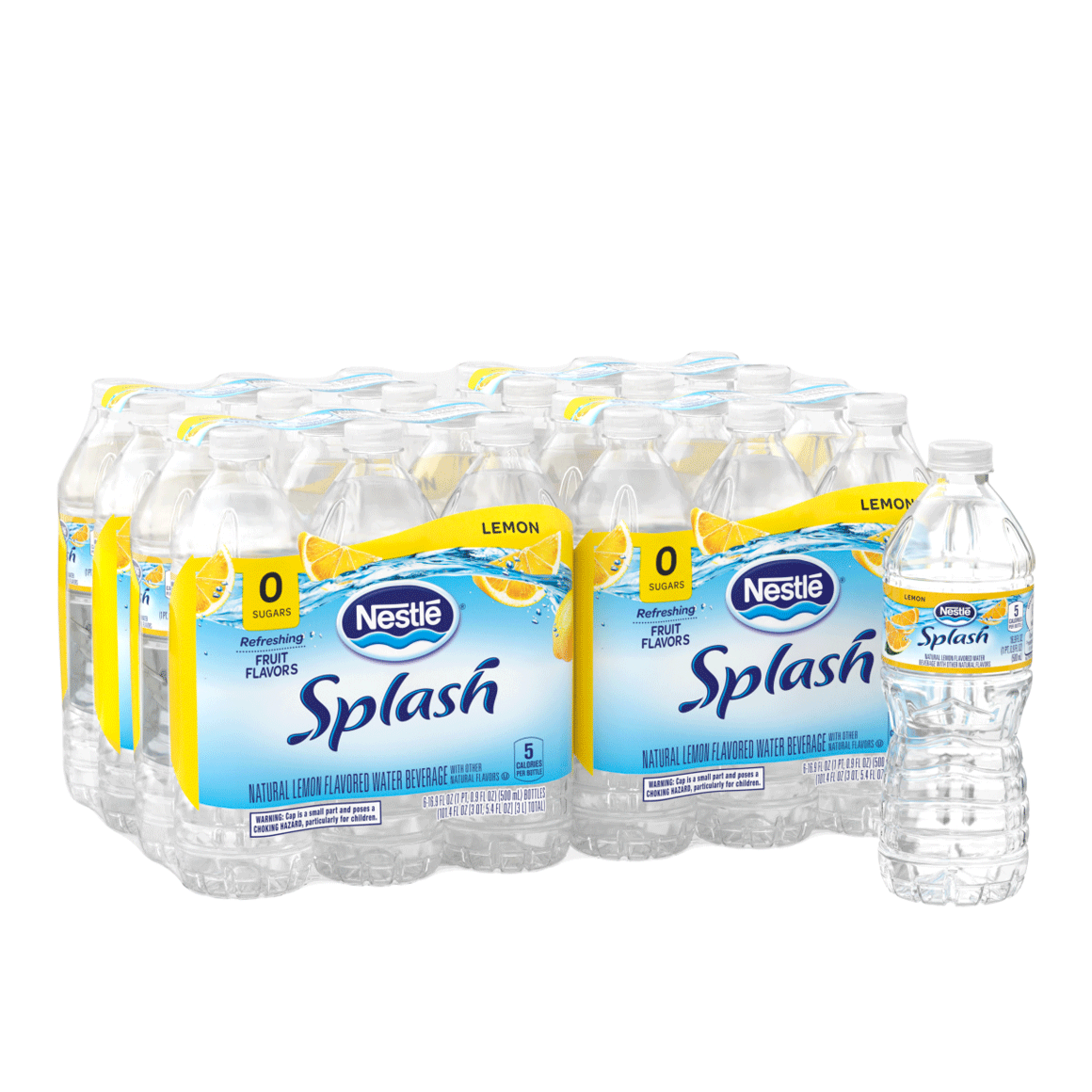 Nestlé® Splash Lemon Flavored Water | .5 Liter 24-Pack ...