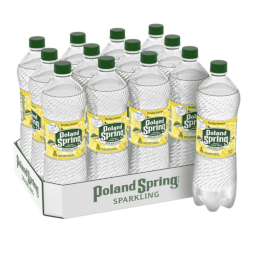 Poland Spring® Brand Sparkling 100% Natural Spring Water - Lively Lemon Poland Spring® Brand Sparkling 100% Natural Spring Water - Lively Lemon