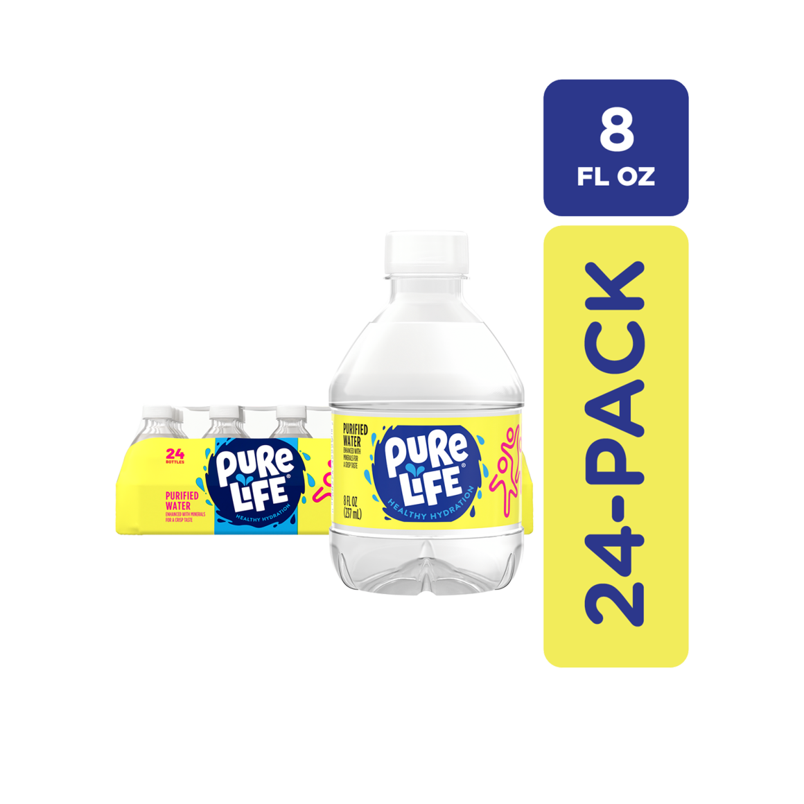 8 ounce pure life purified bottled water 24 pack Image4