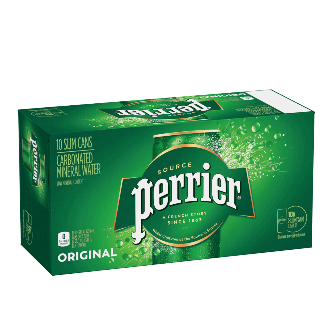 Perrier® Original Carbonated Mineral Water - Slim Cans Image1