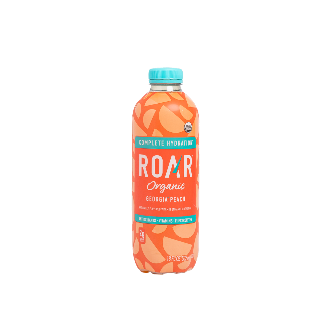 bottle of roar organic georgia peach drink Image1