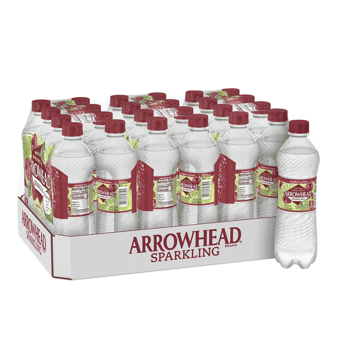 Arrowhead® Brand Sparkling 100% Mountain Spring Water - Raspberry Lime