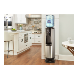 allure steel water dispenser pedestal in kitchen
