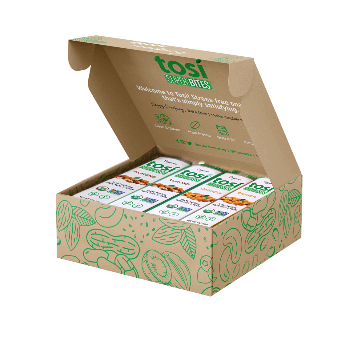 Tosi® Organic SuperBites - Almond and Cashew Image1