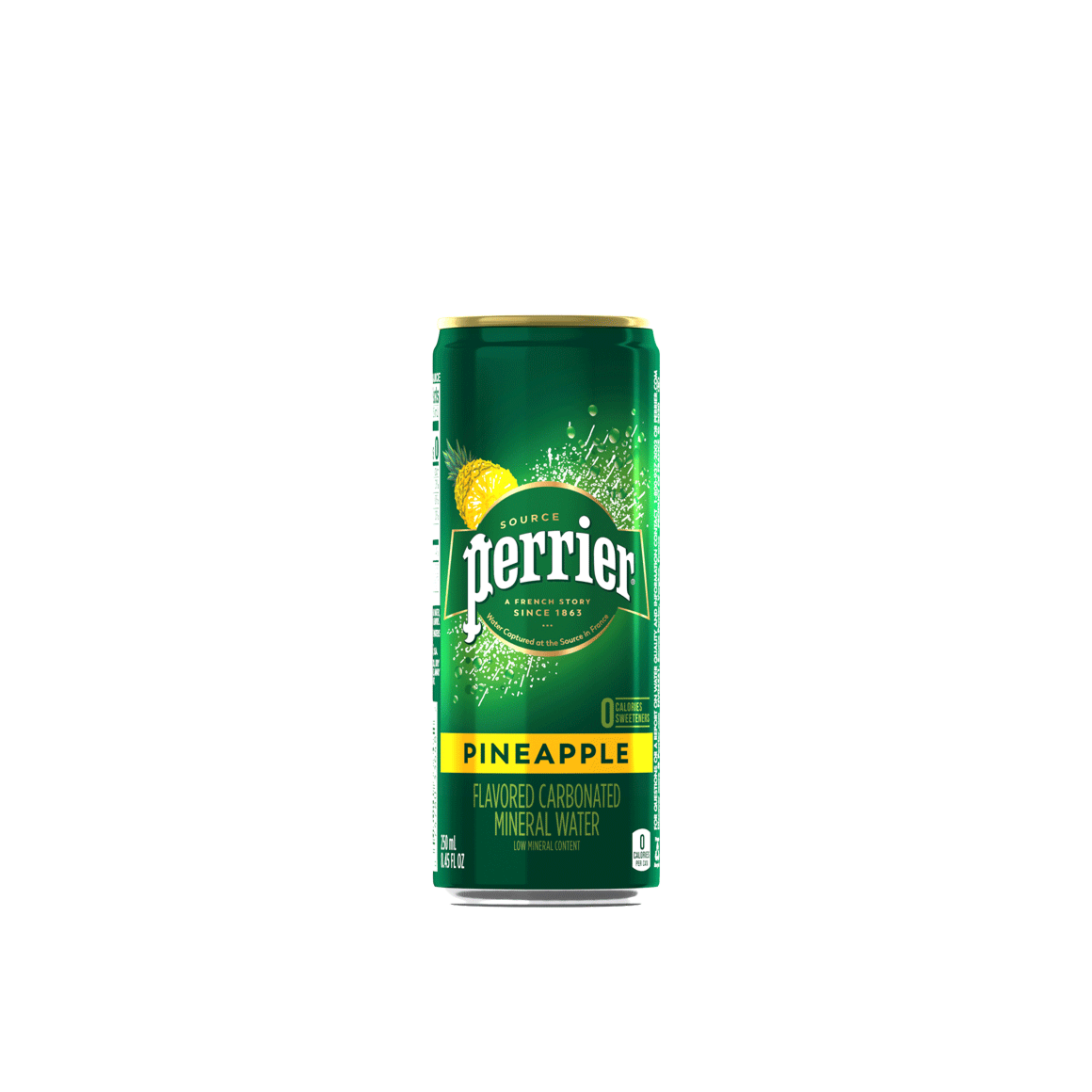 Perrier® Carbonated Mineral Water Slim Cans - Pineapple Image2