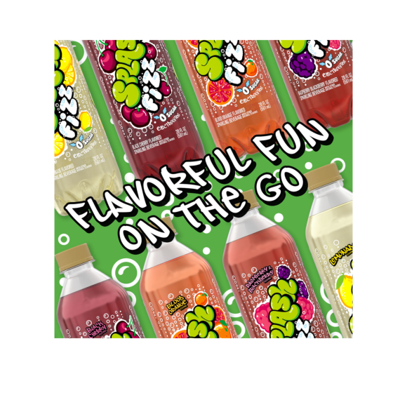 Splash Fizz™ Raspberry Blackberry Flavored Sparkling Water Beverage 20 Fl Oz Plastic Bottles (12 Pack) Image2