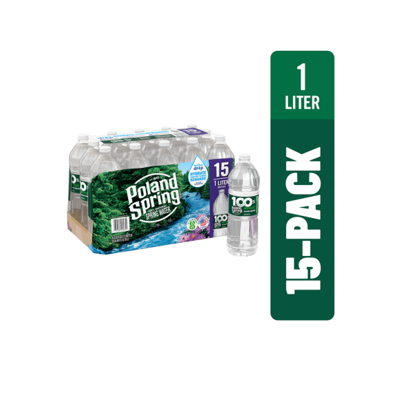 Poland Spring® Bottled Water 1 Liter 15Pack ReadyRefresh