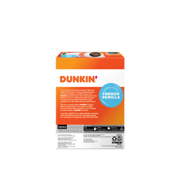 Dunkin'® French Vanilla Flavored Coffee K-Cup Pods® Image1