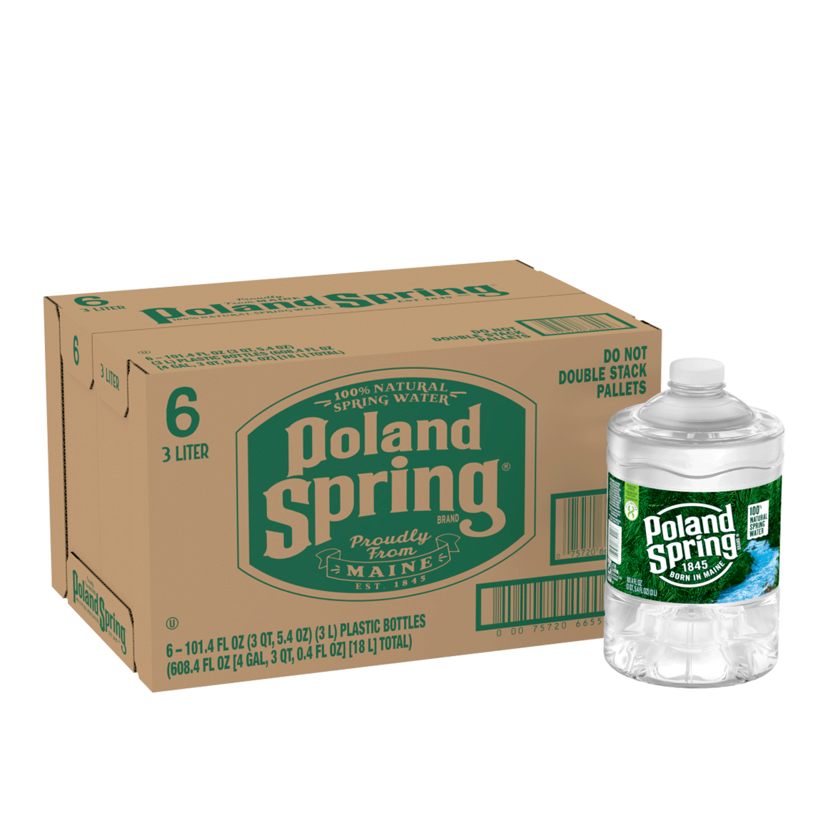 Poland Spring® Bottled Water 3 Liter 6Pack ReadyRefresh