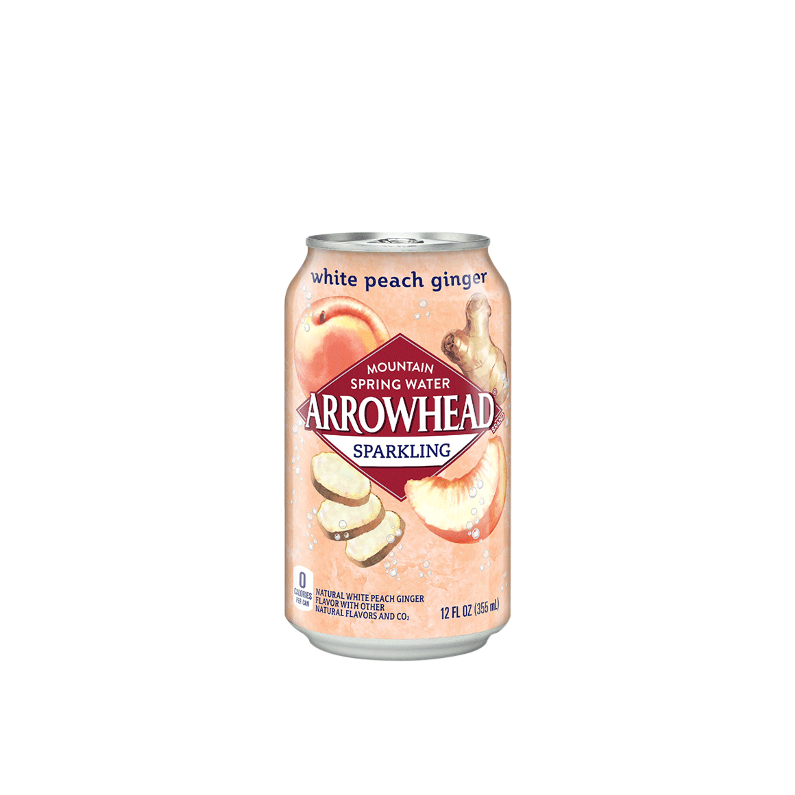 Arrowhead® White Peach Ginger Sparkling Water Image1