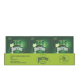 Perrier® Lime Flavored Sparkling Water 11.15 Fl Oz Sleek Cans (24 Pack)