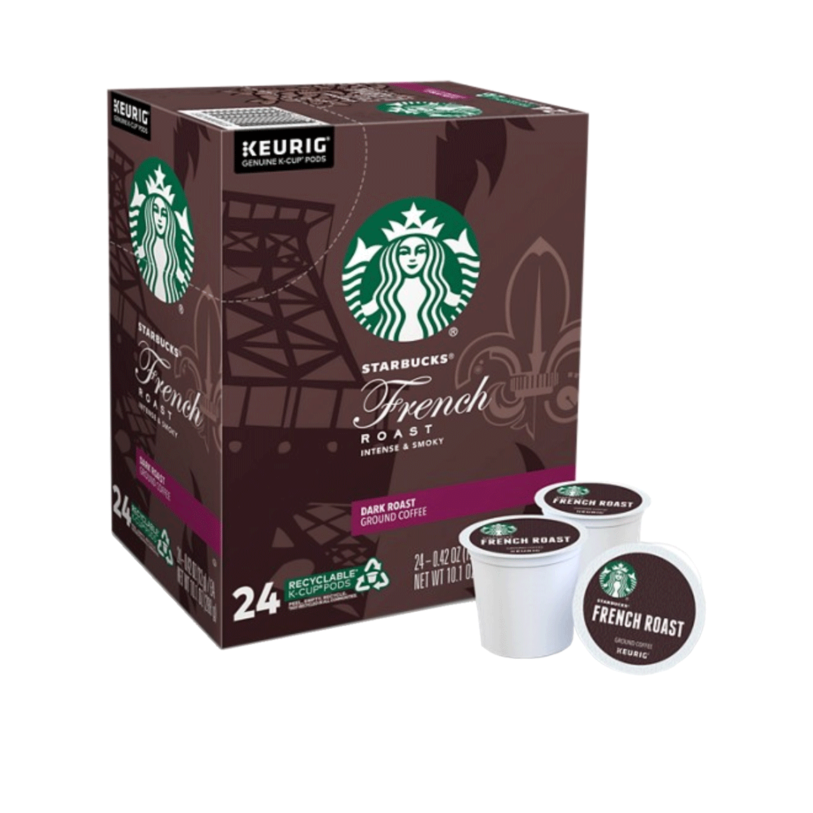 starbucks k cups french roast 24 pack single serve coffee pods
