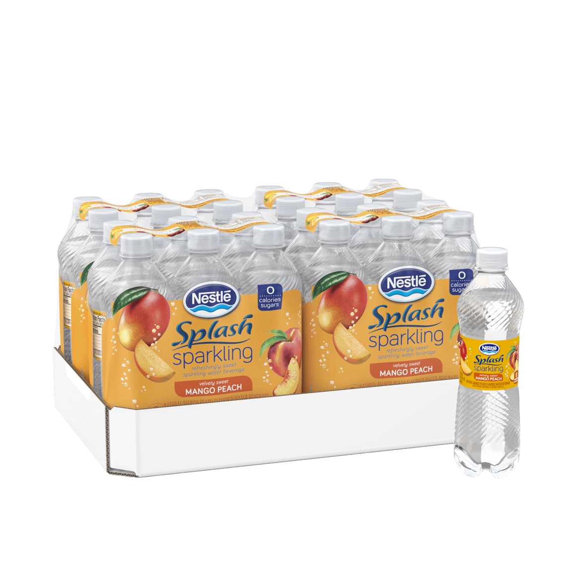 Nestlé® Splash Mango Peach Sparkling Water & Fruit Beverage